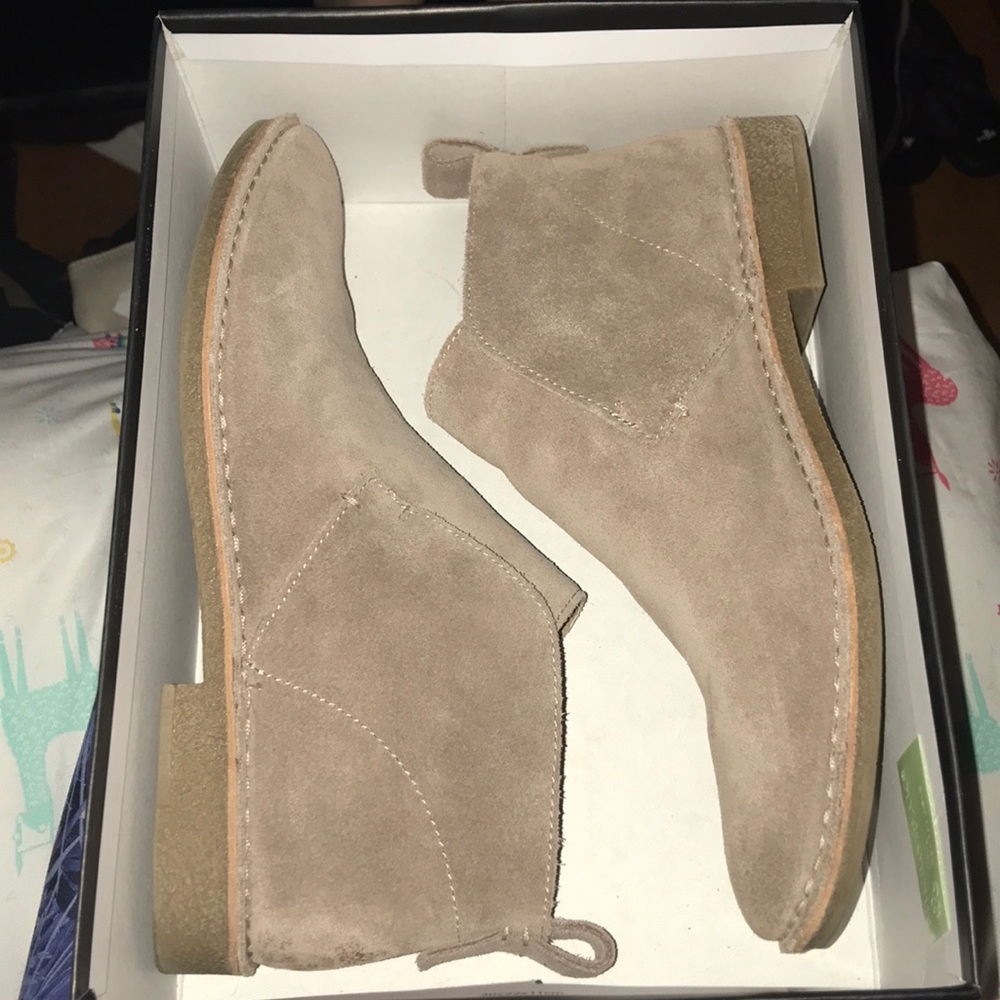 Almond Suede Dolce Vita Booties